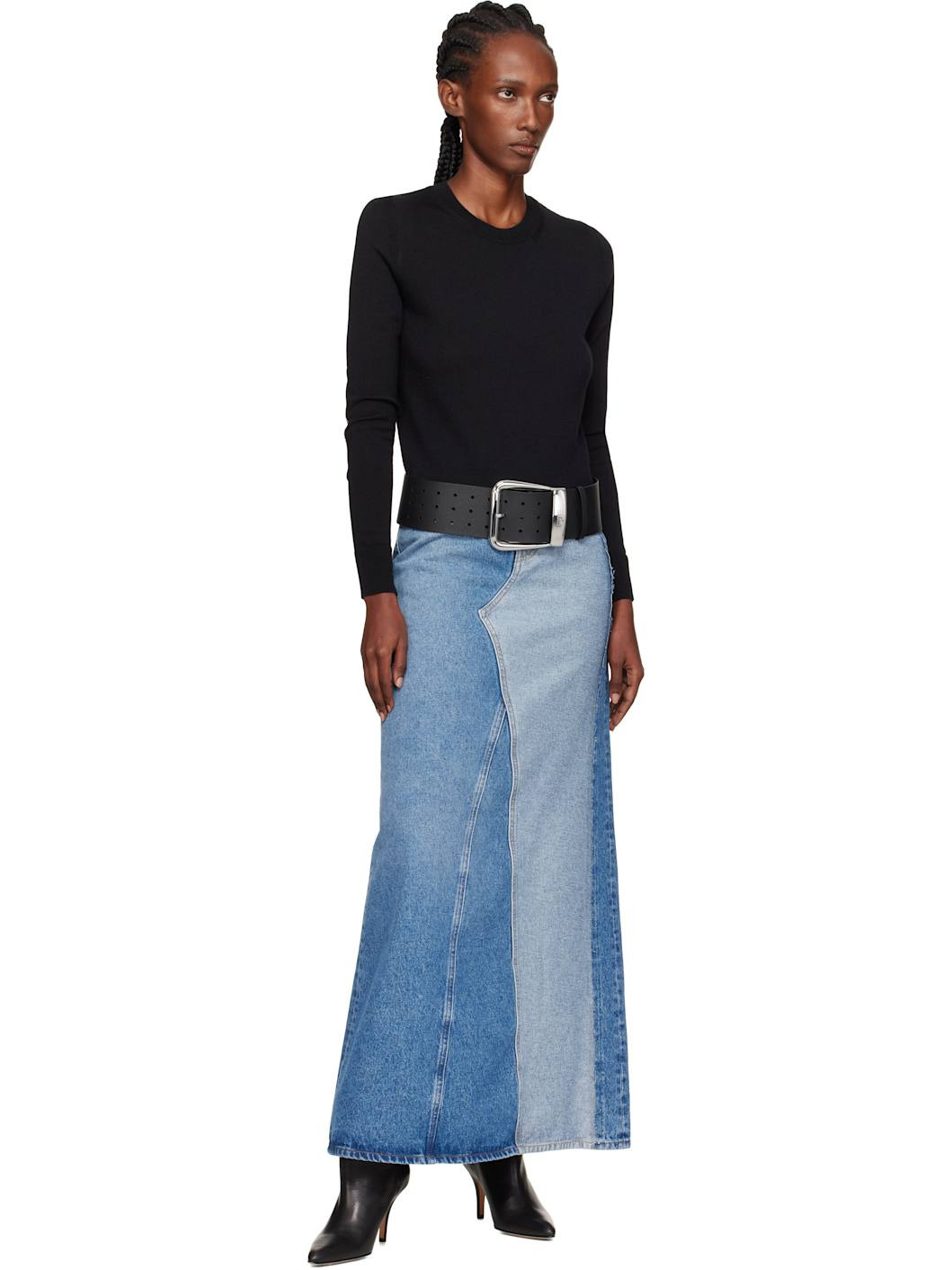 Black Leather Belt - 2