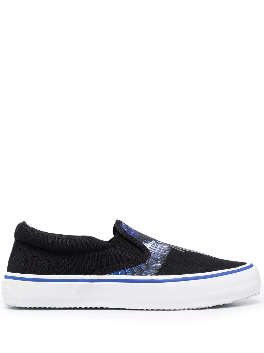 Wings-print slip-on sneakers - 1