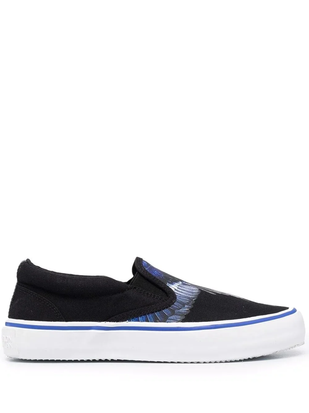 Wings-print slip-on sneakers - 1