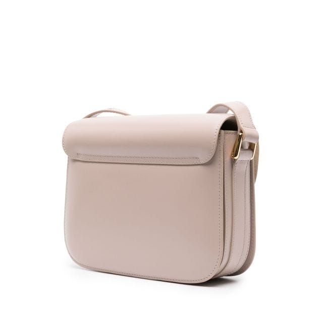 Pink small Grace leather shoulder bag - 3