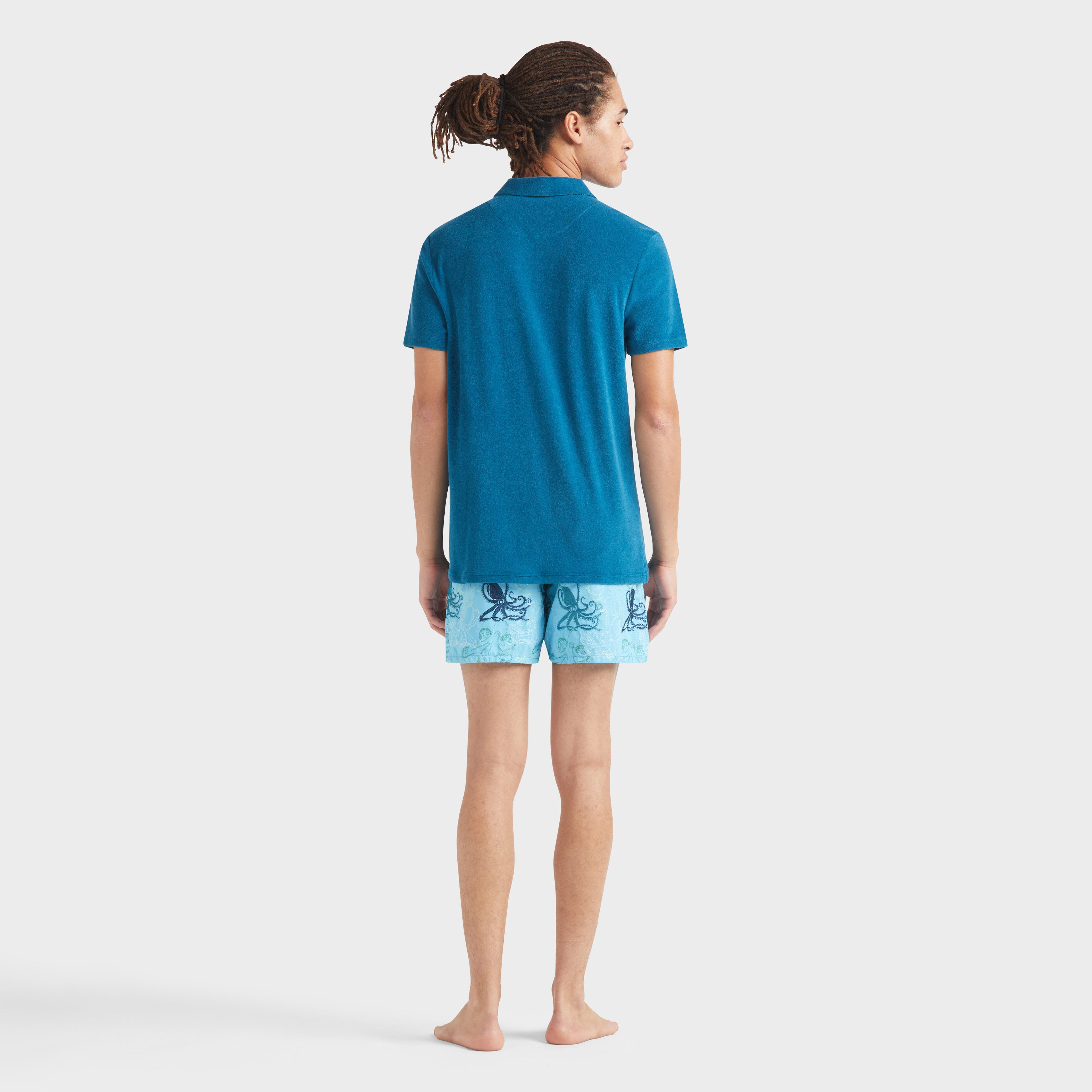 Men Terry Polo Solid - 4