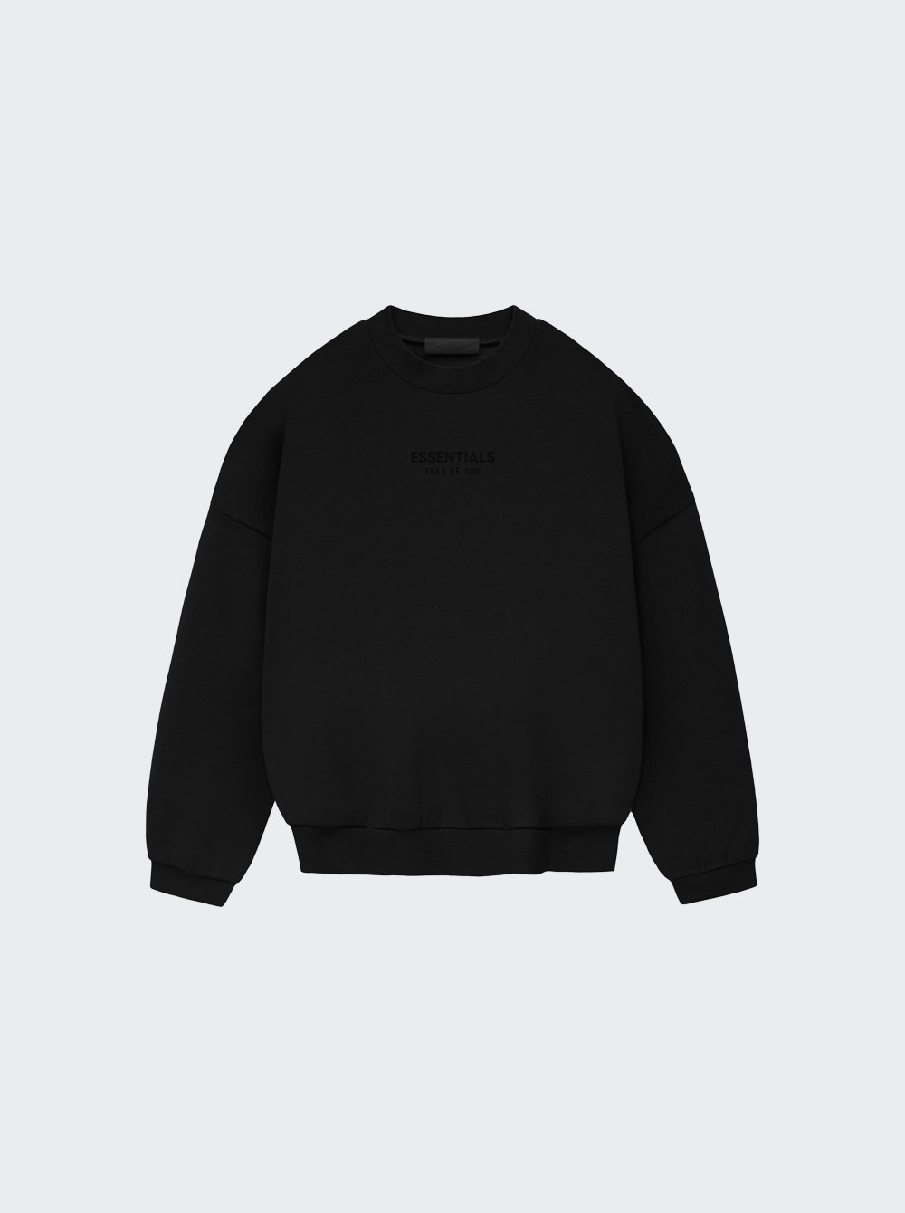 Essentials Crewneck Sweatshirt Jet Black - 1