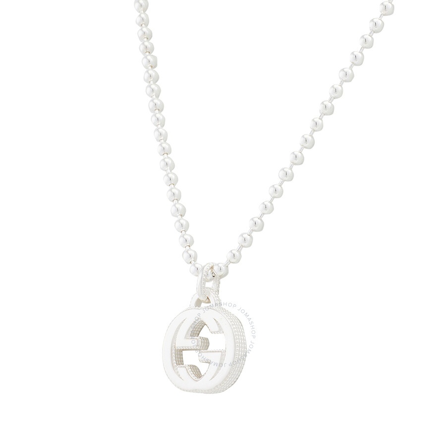 Gucci Interlocking G necklace in silver - 3
