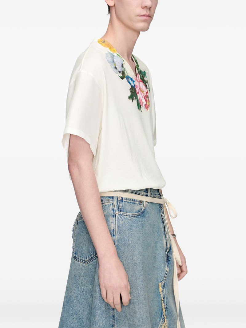 floral print jersey T-shirt 4