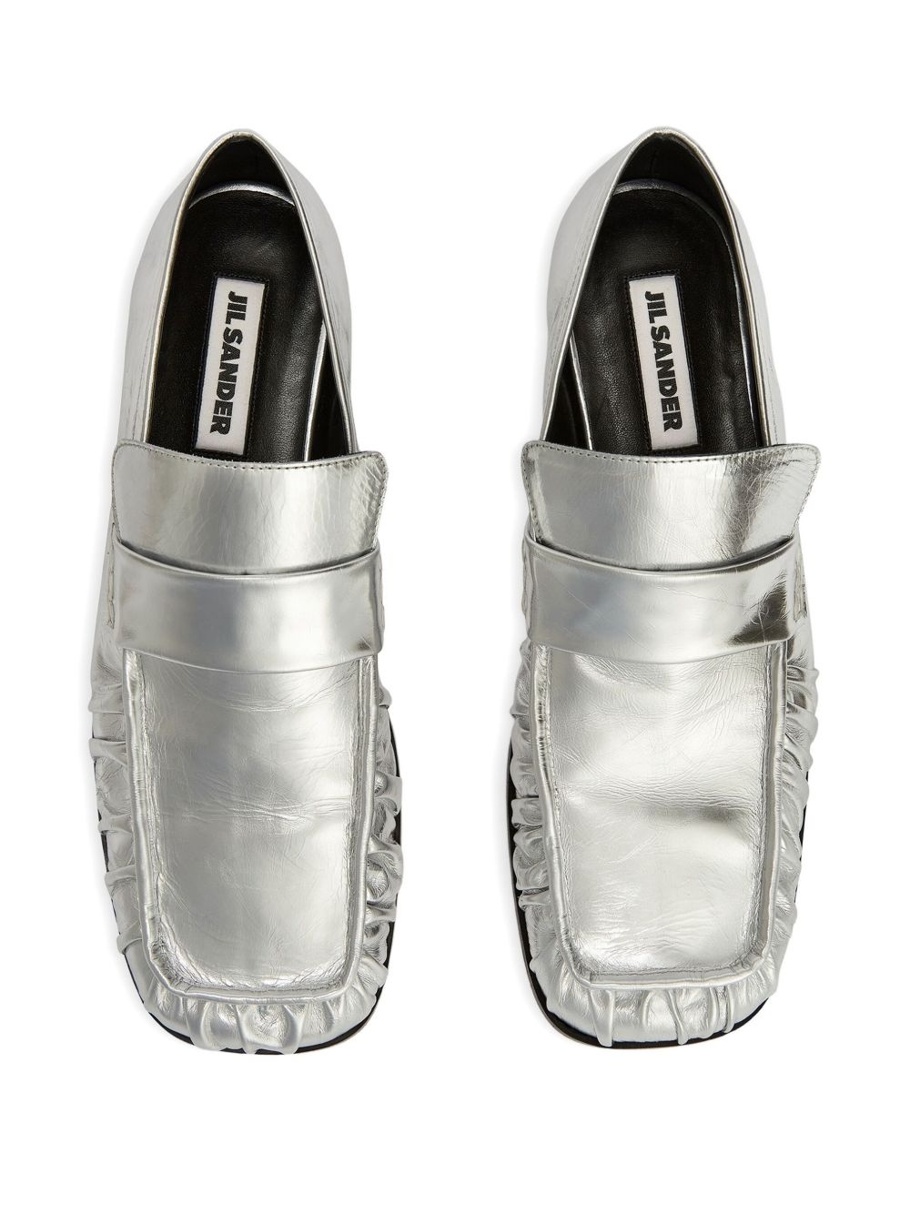metallic loafers - 4