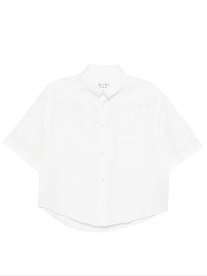 SHORT-SLEEVED SHIRT - OFF WHITE 1
