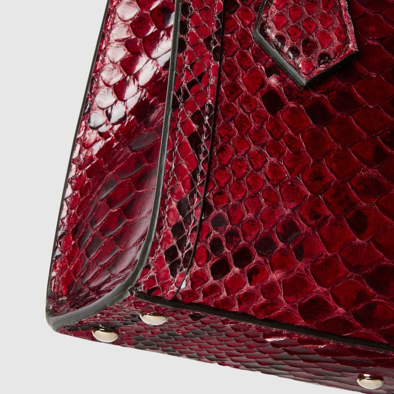 Gucci Diana mini python tote bag 12