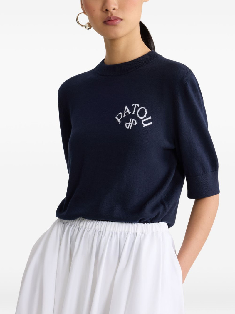 bow-detail short-sleeved top 4