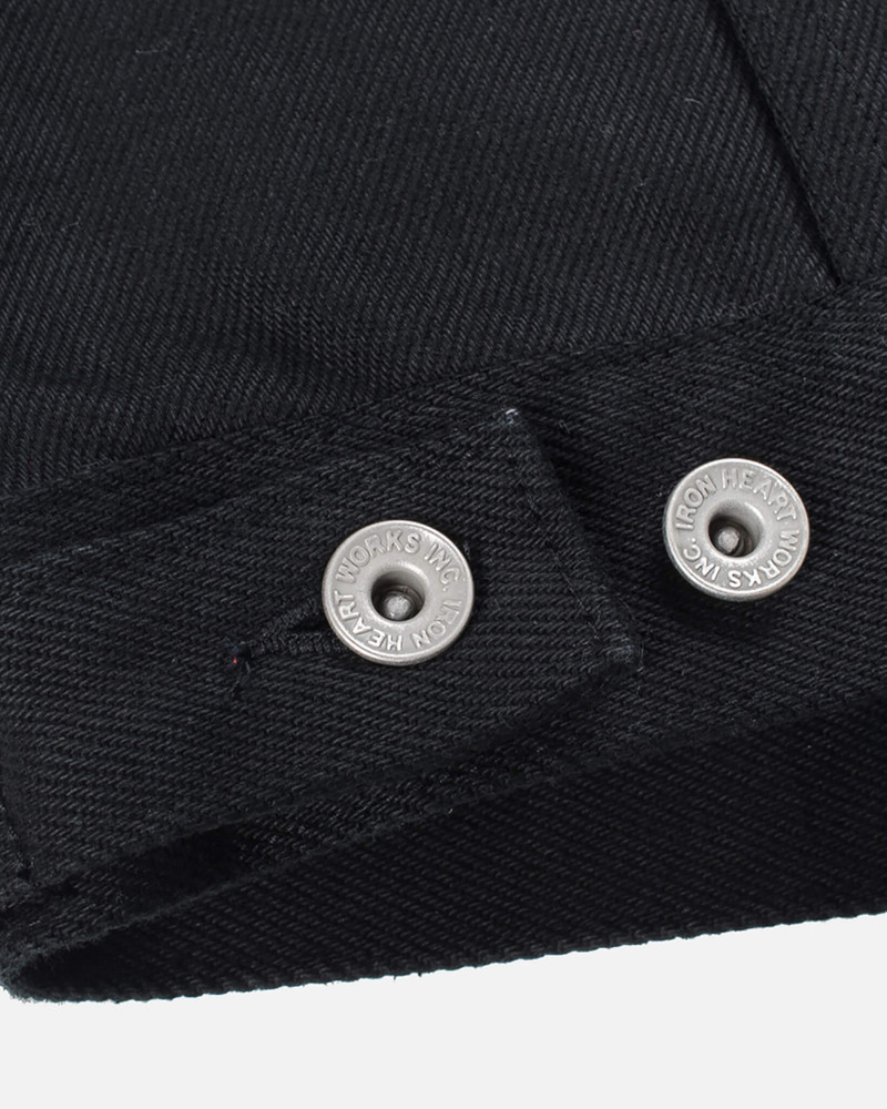 21OZ NON-FADE DENIM MODIFIED TYPE III JACKET - SUPERBLACK 11