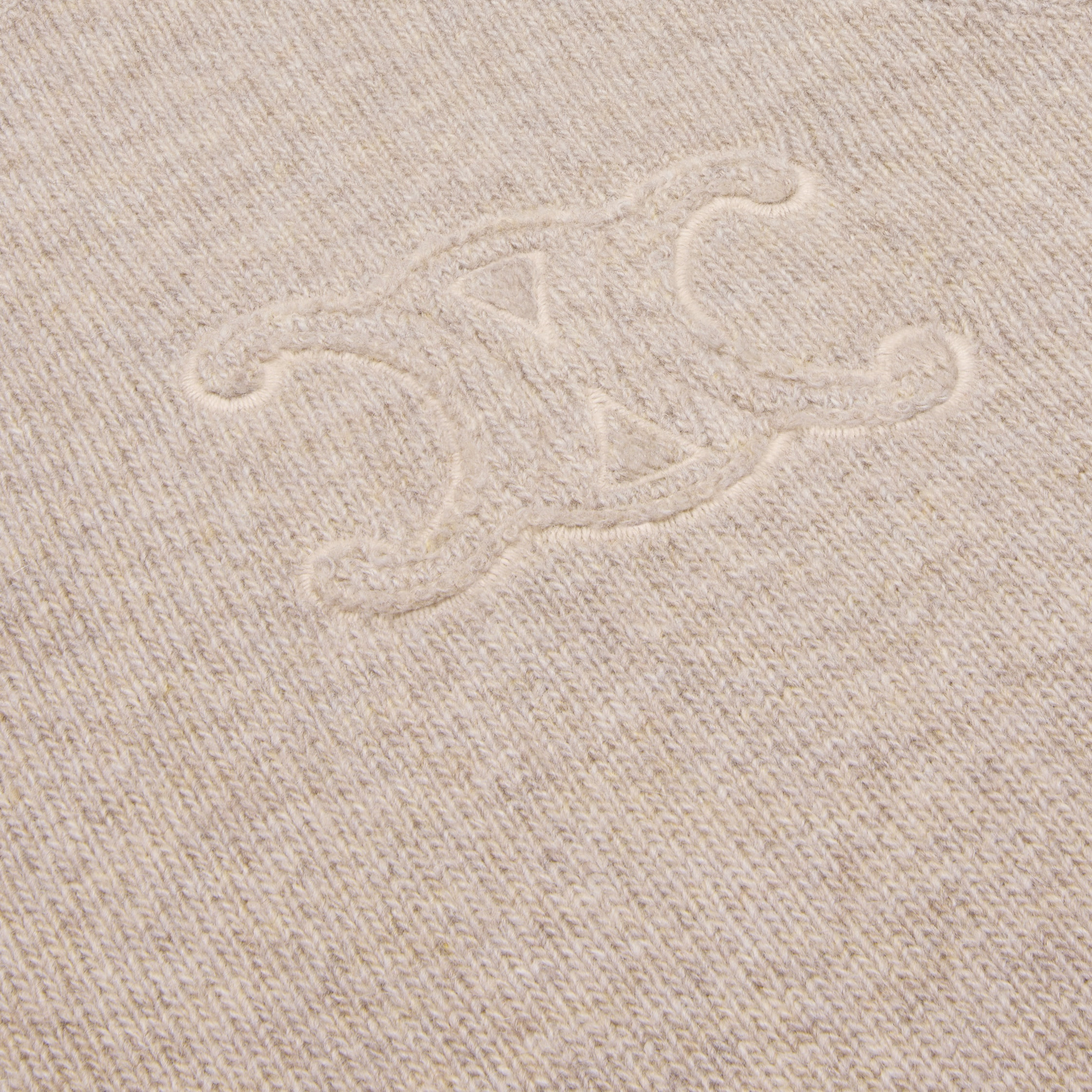 triomphe crew neck sweater in wool and cashmere - 4