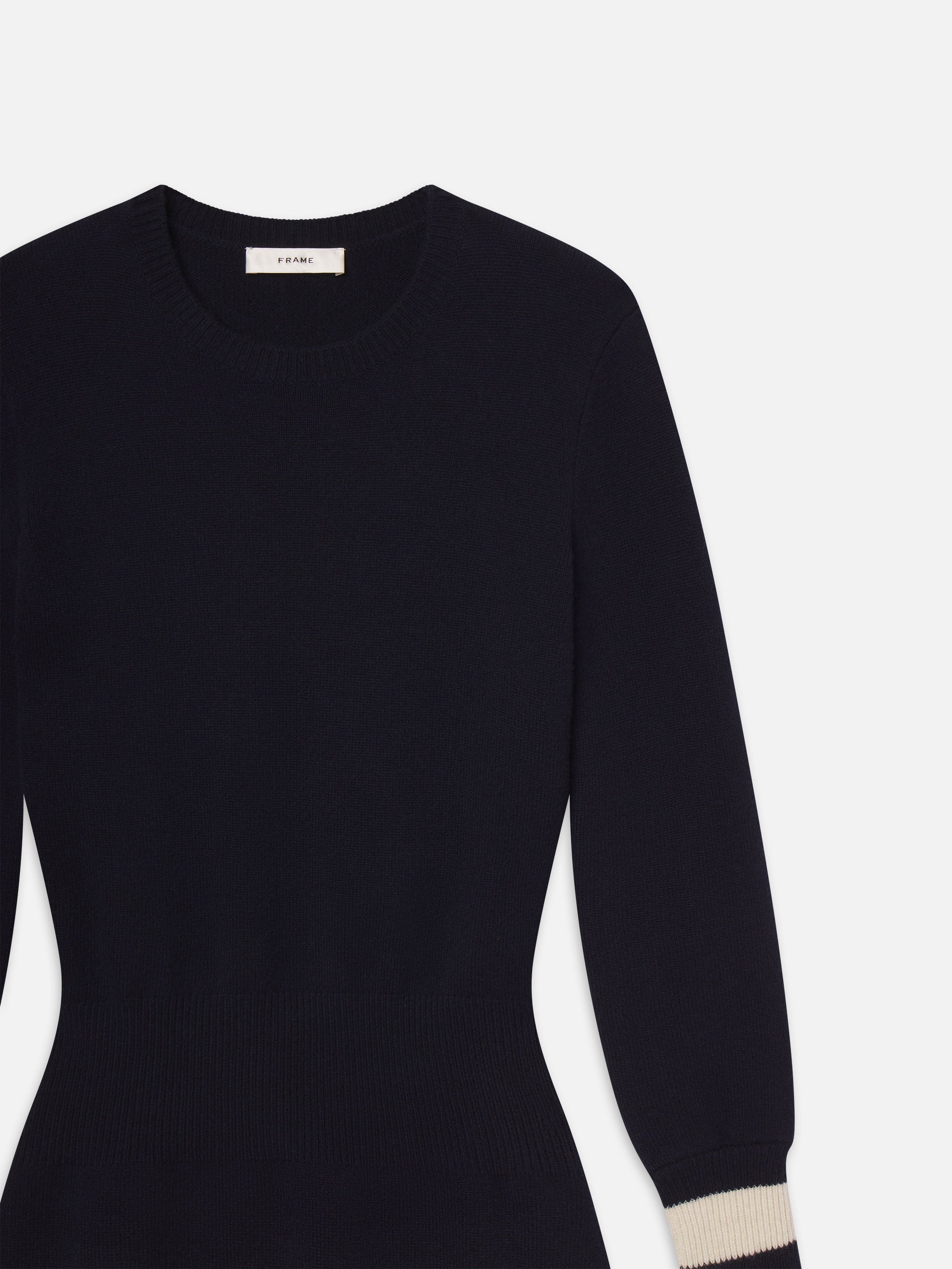 The Cashmere Club Dress in Navy Multi - 3