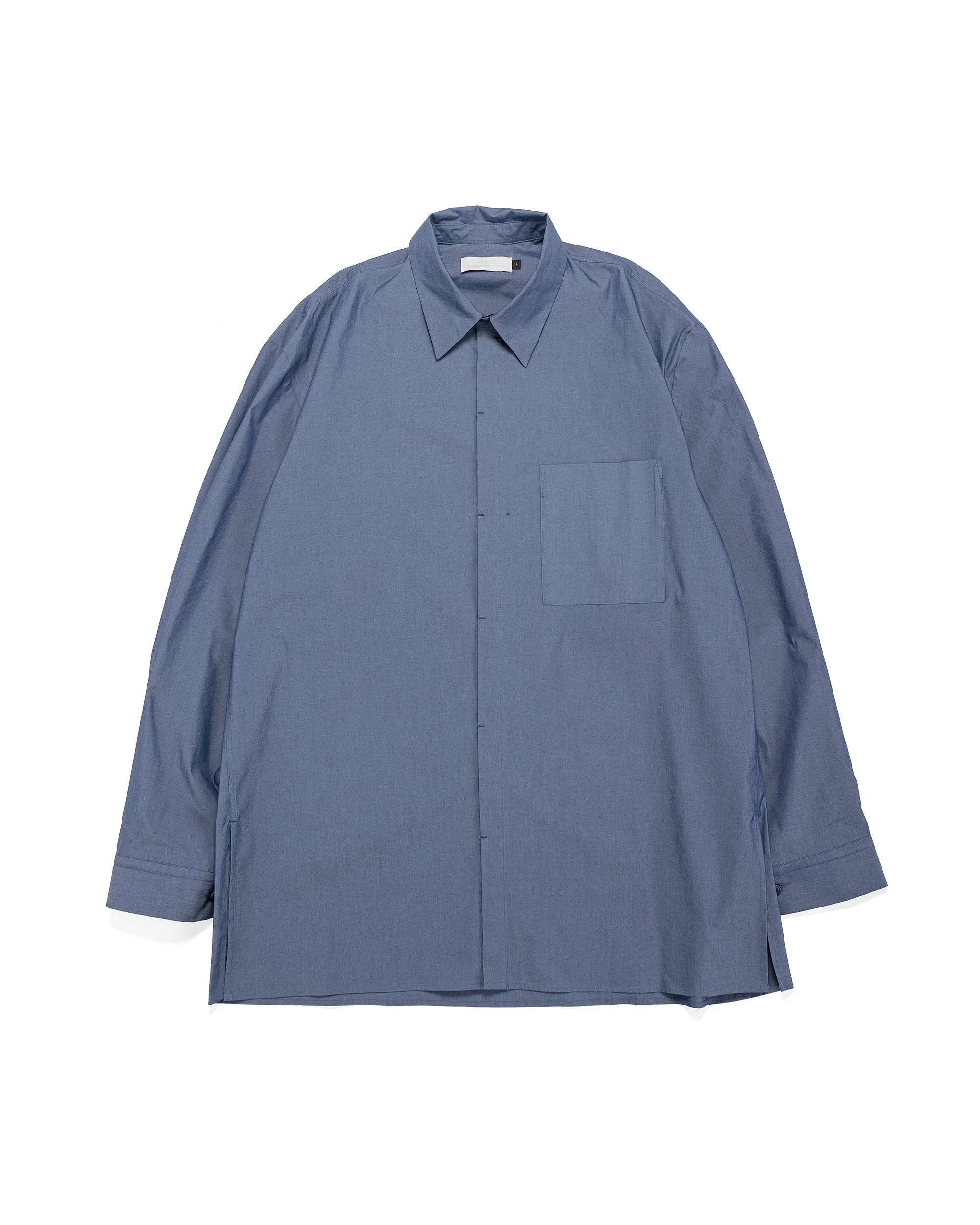 Square Pocket Oversized Shirt Indigo - 1
