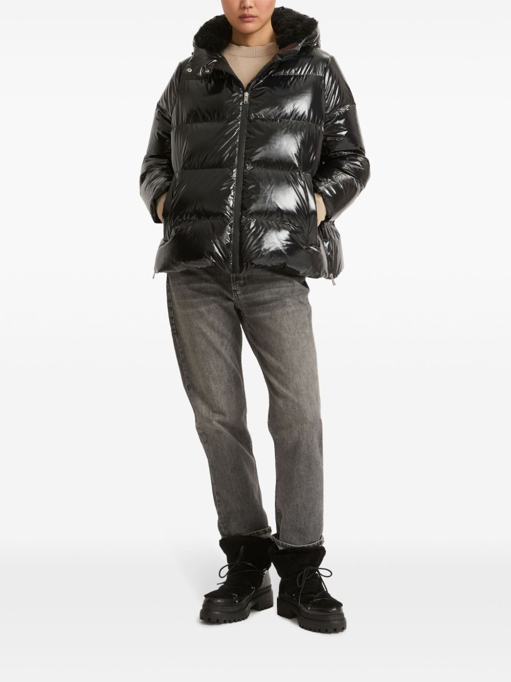 duck-down padded jacket - 2