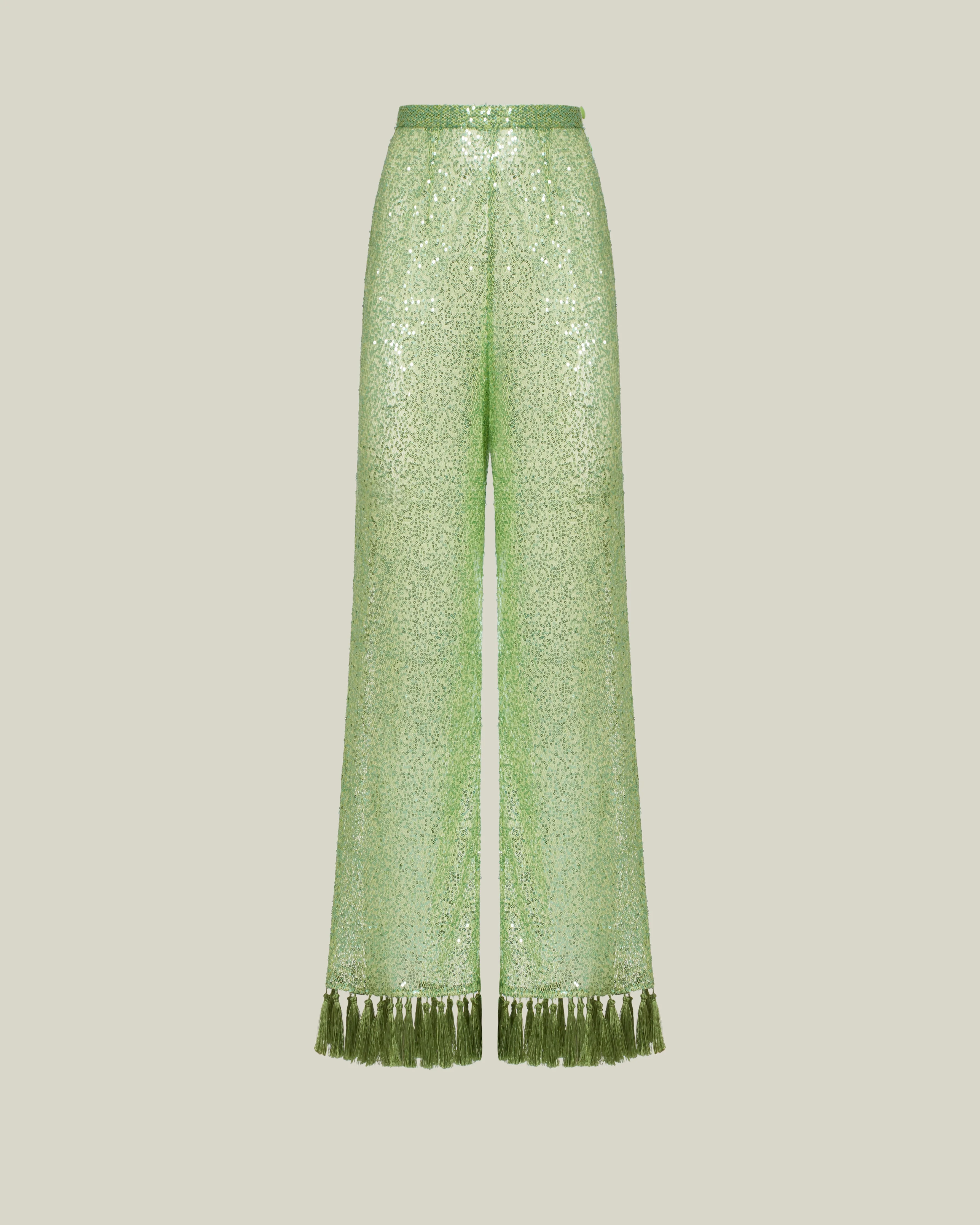 Cala Escondida Pants in Acid Green - 1