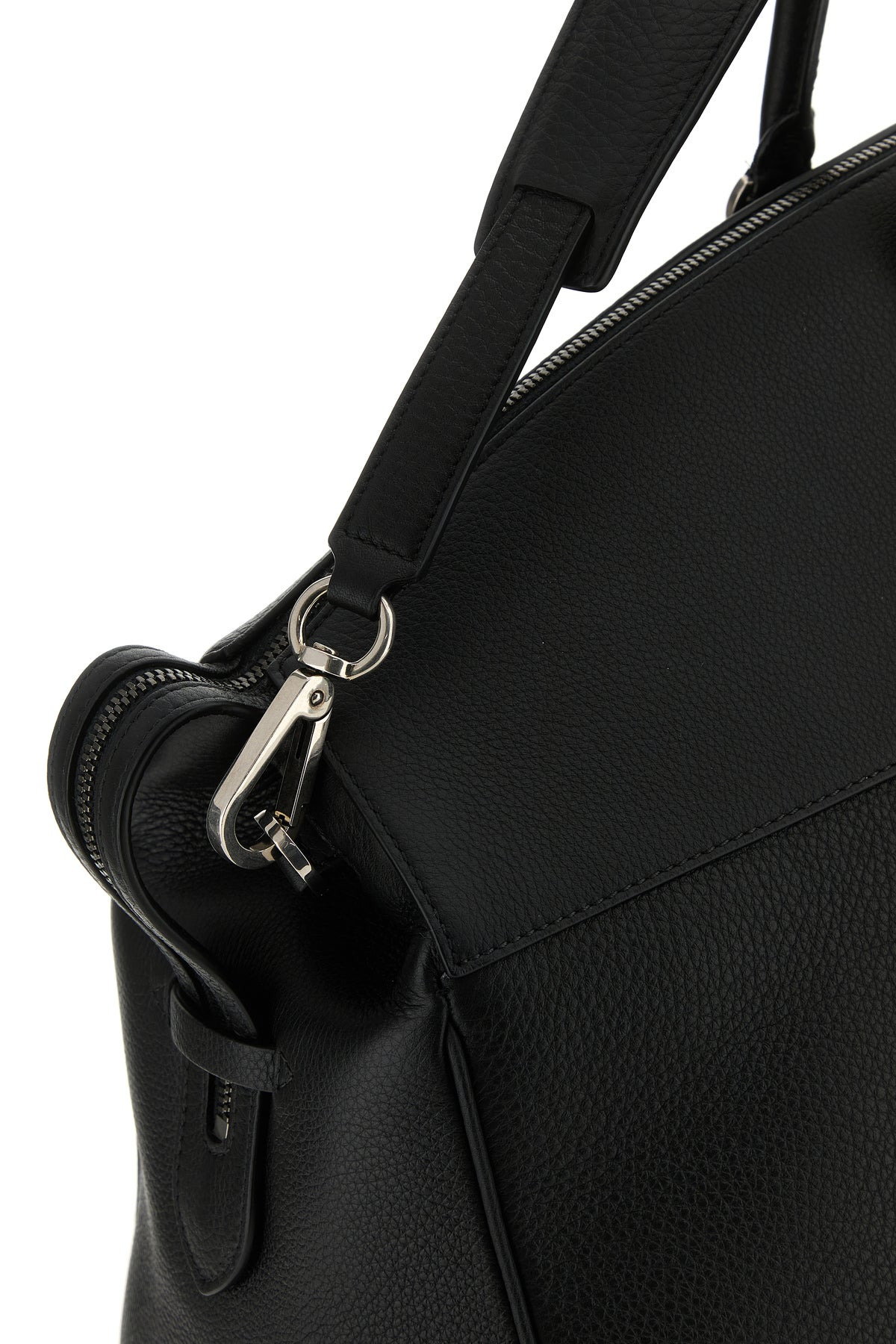 Black leather George travel bag - 4