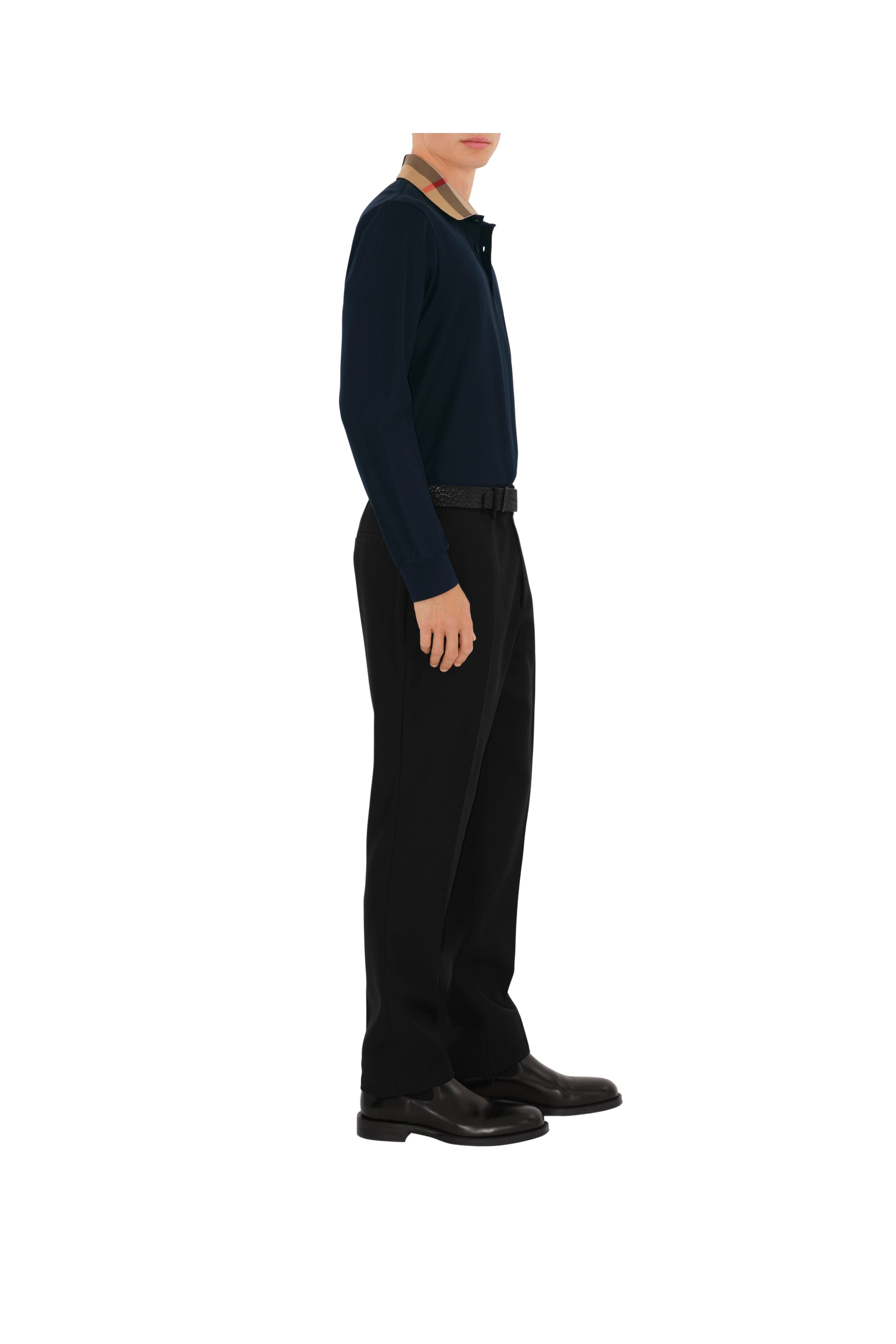 burberry Cotton Polo Shirt in Smoked Navy at Nordstrom - 3