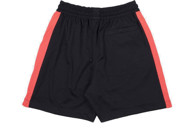 Jordan Air Jordan x CLOT Crossover Mesh Shorts Sports US Edition Black Red AR8399-010 outlook