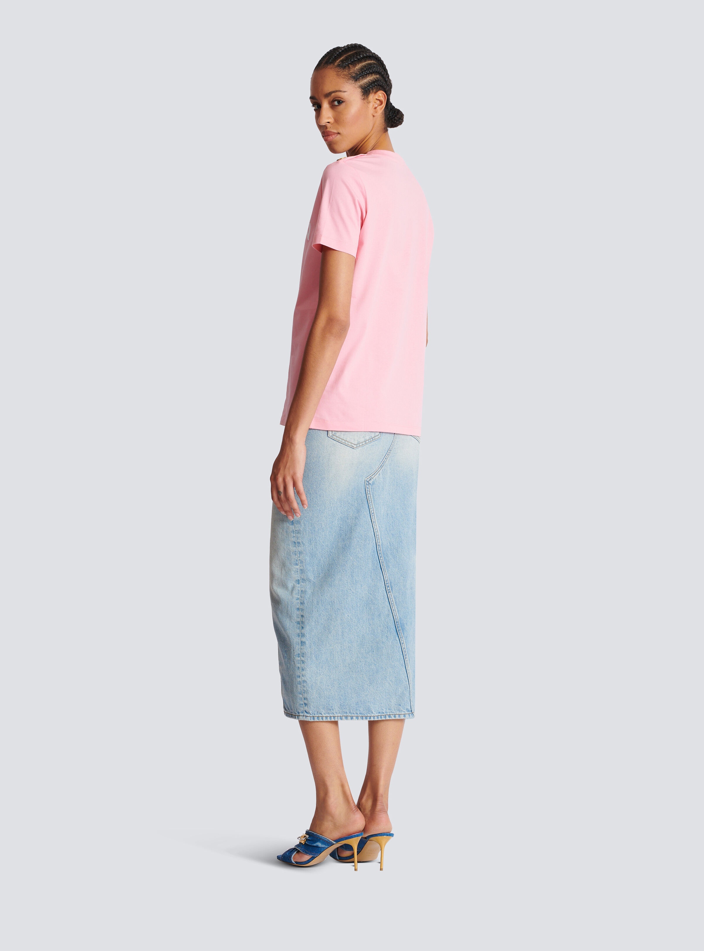 T-shirt with Balmain Paris print - 4