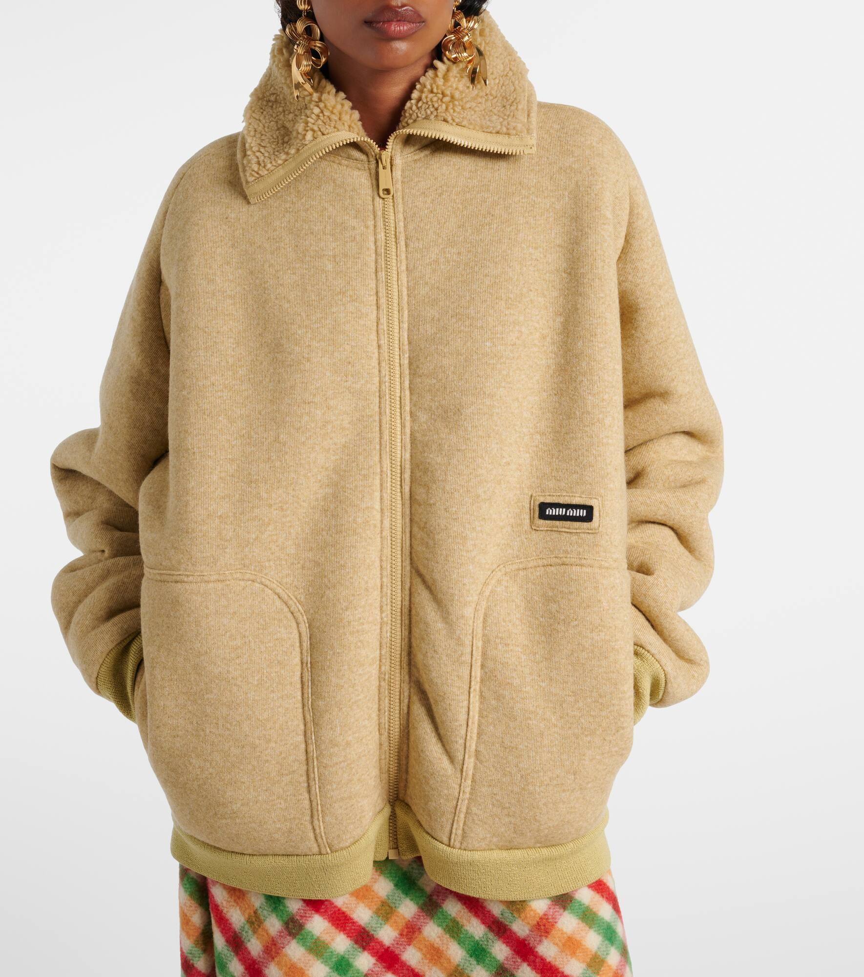 Logo fleece blouson - 6