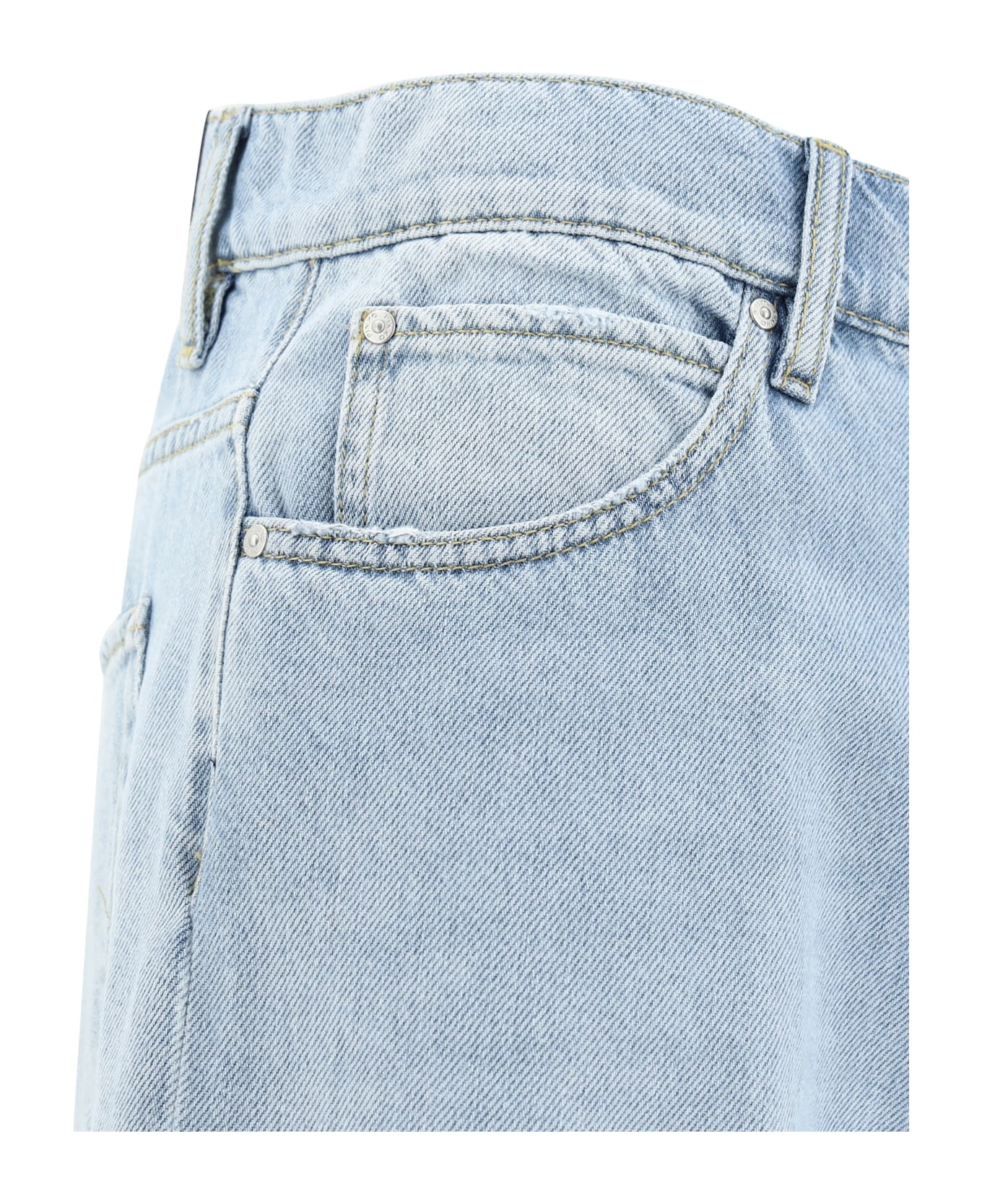 Ripped Hem Jeans - 2