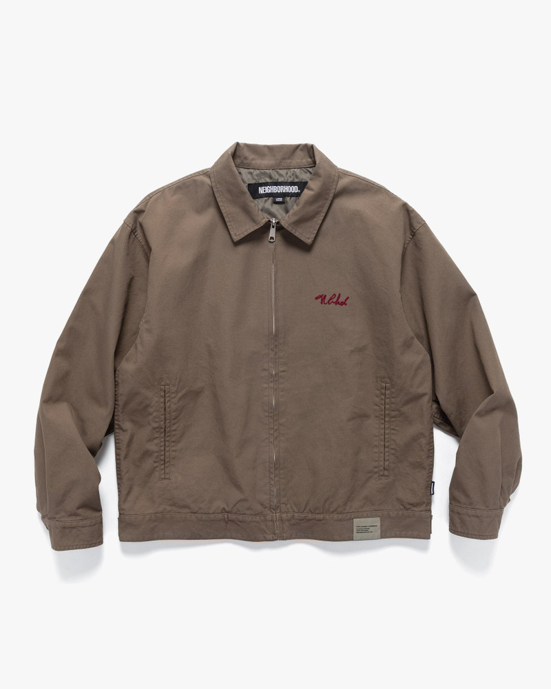Zip Work Jacket Olive Drab - 1