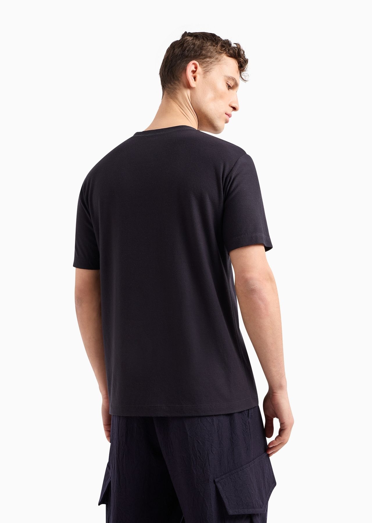 Crew-neck T-shirt in viscose jersey - 3