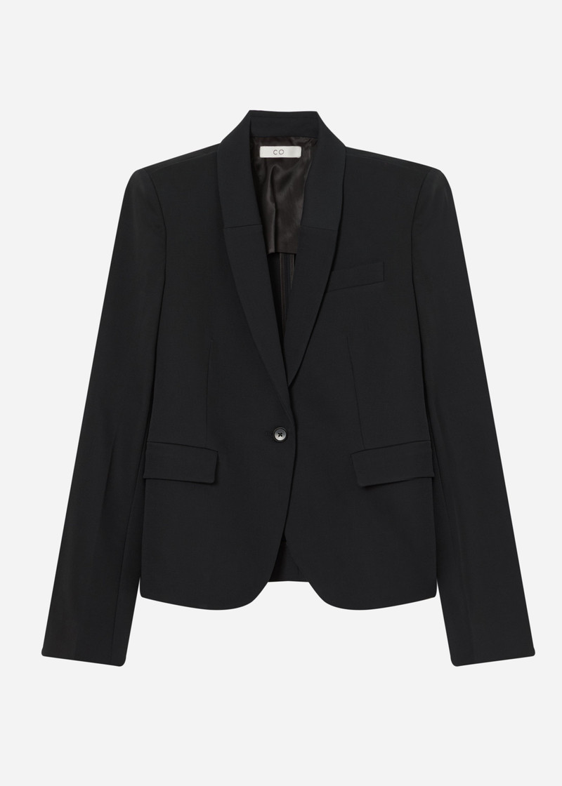 Single Button Down Blazer in Cotton 1