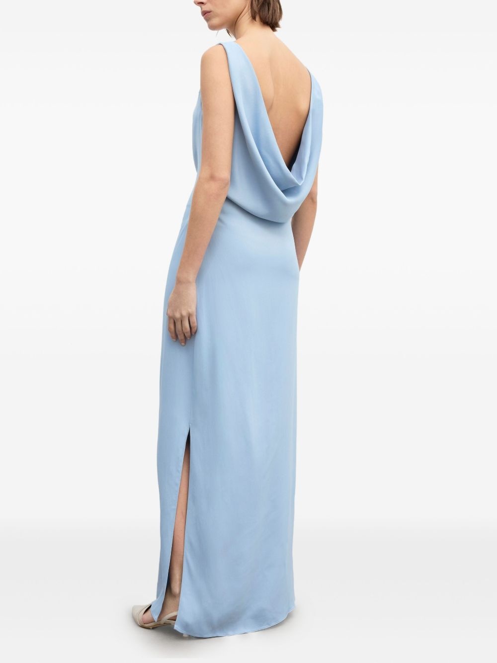 draped maxi dress - 4