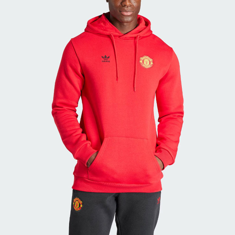 adidas adidas Manchester United Trefoil Hoodie 'Red' IK8706 outlook