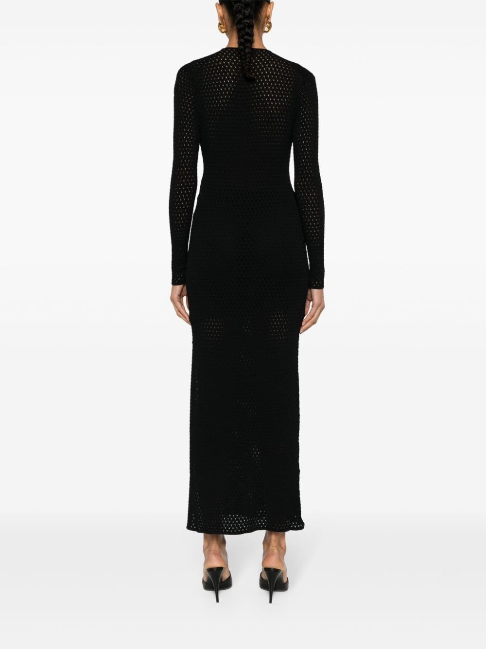 open-knit maxi dress - 4