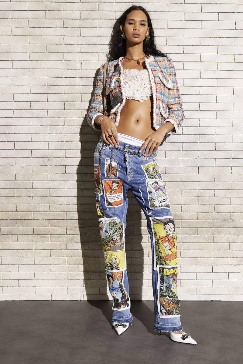 BETTY BOOP WASH 5 POCKETS JEANS - 3
