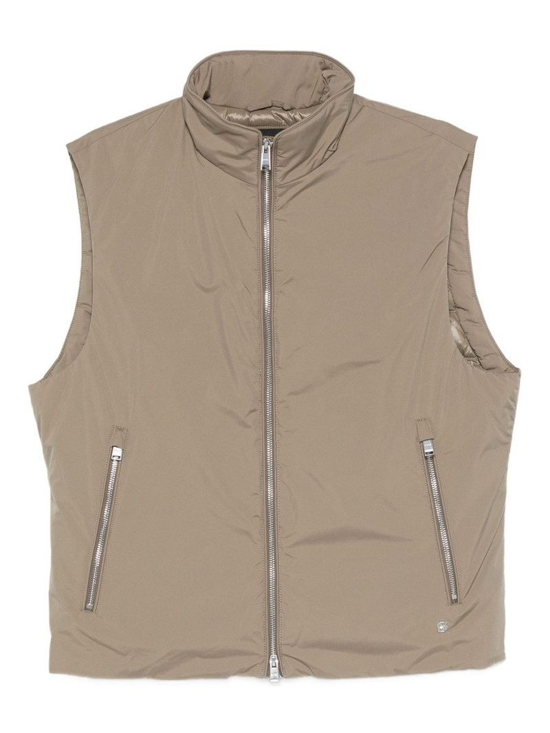 zip-up sleeveless gilet 1