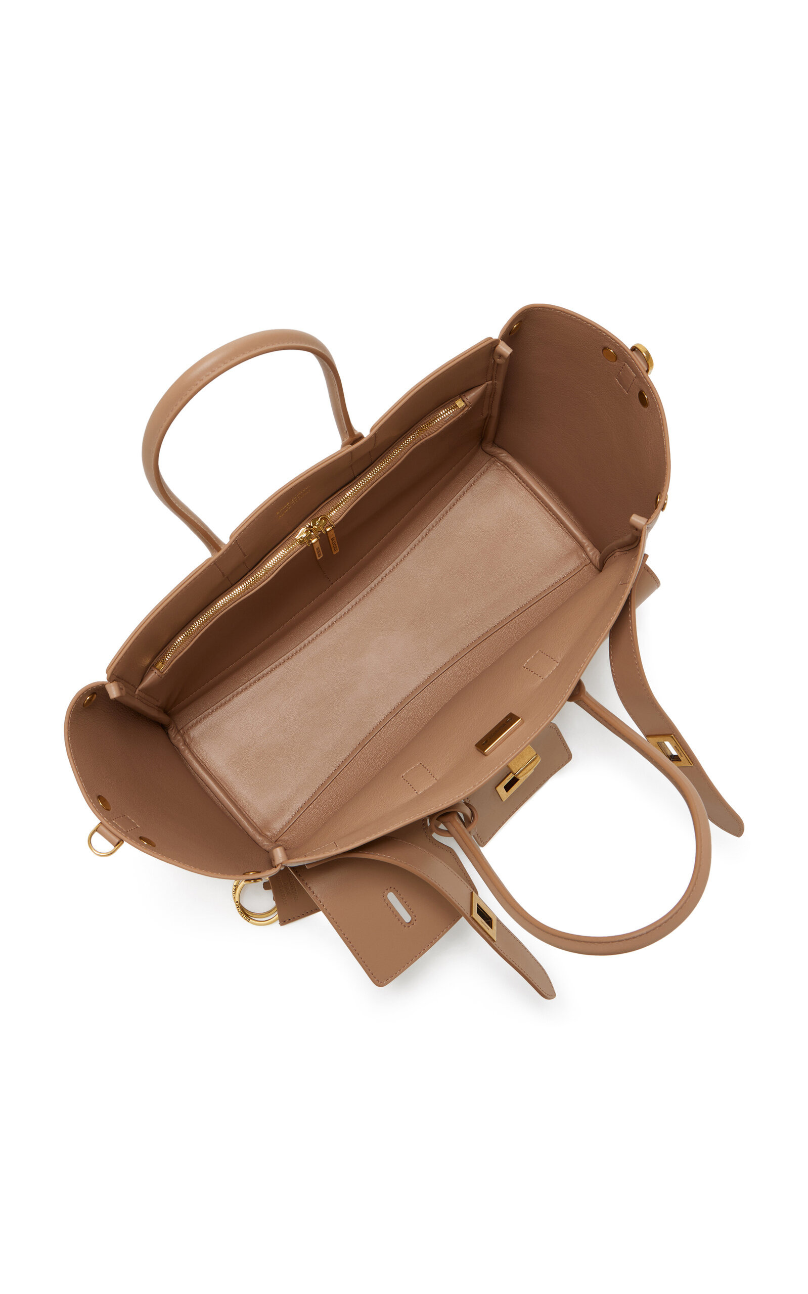 Bel Air Small Leather Carry-All Bag neutral - 7