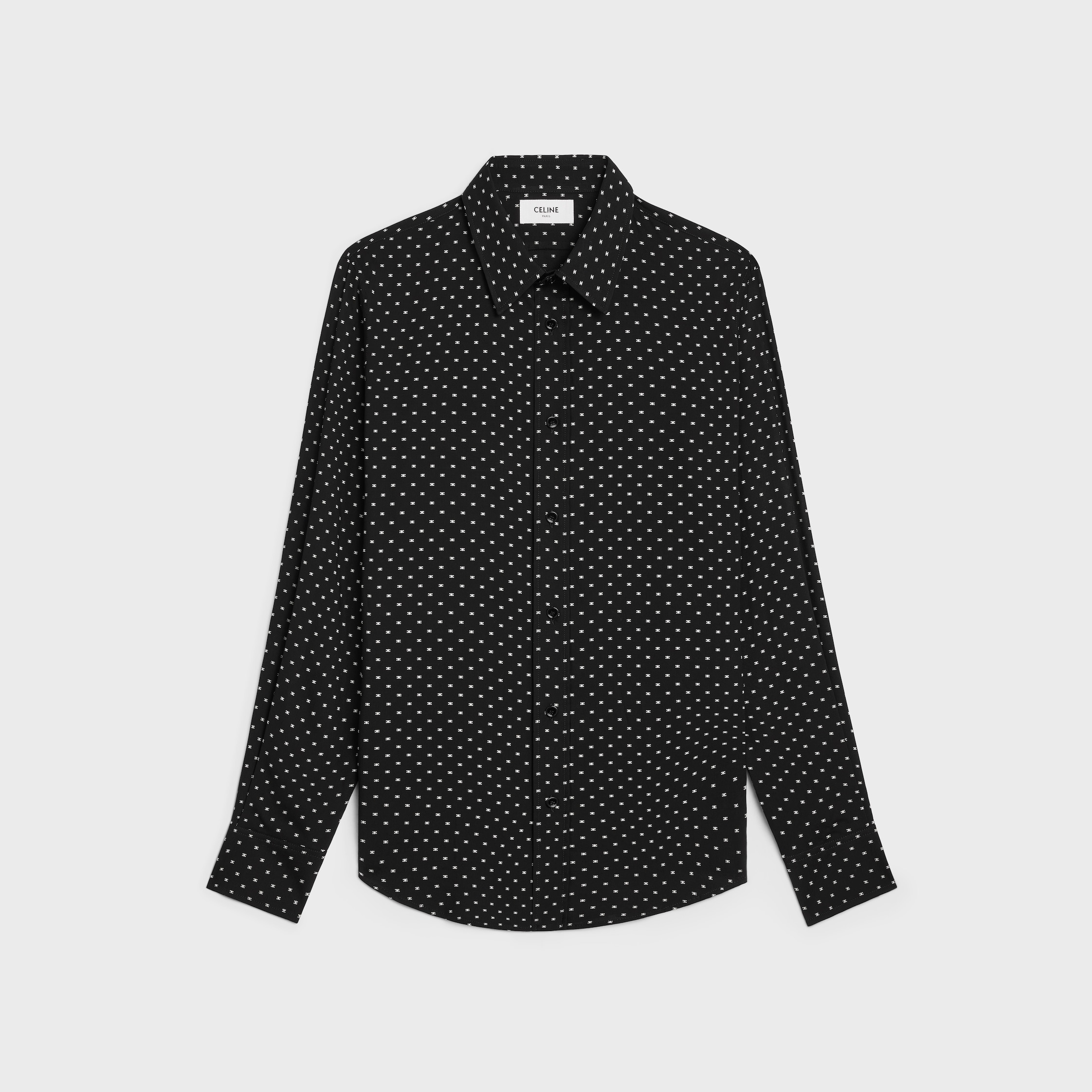 loose shirt in printed viscose - 1