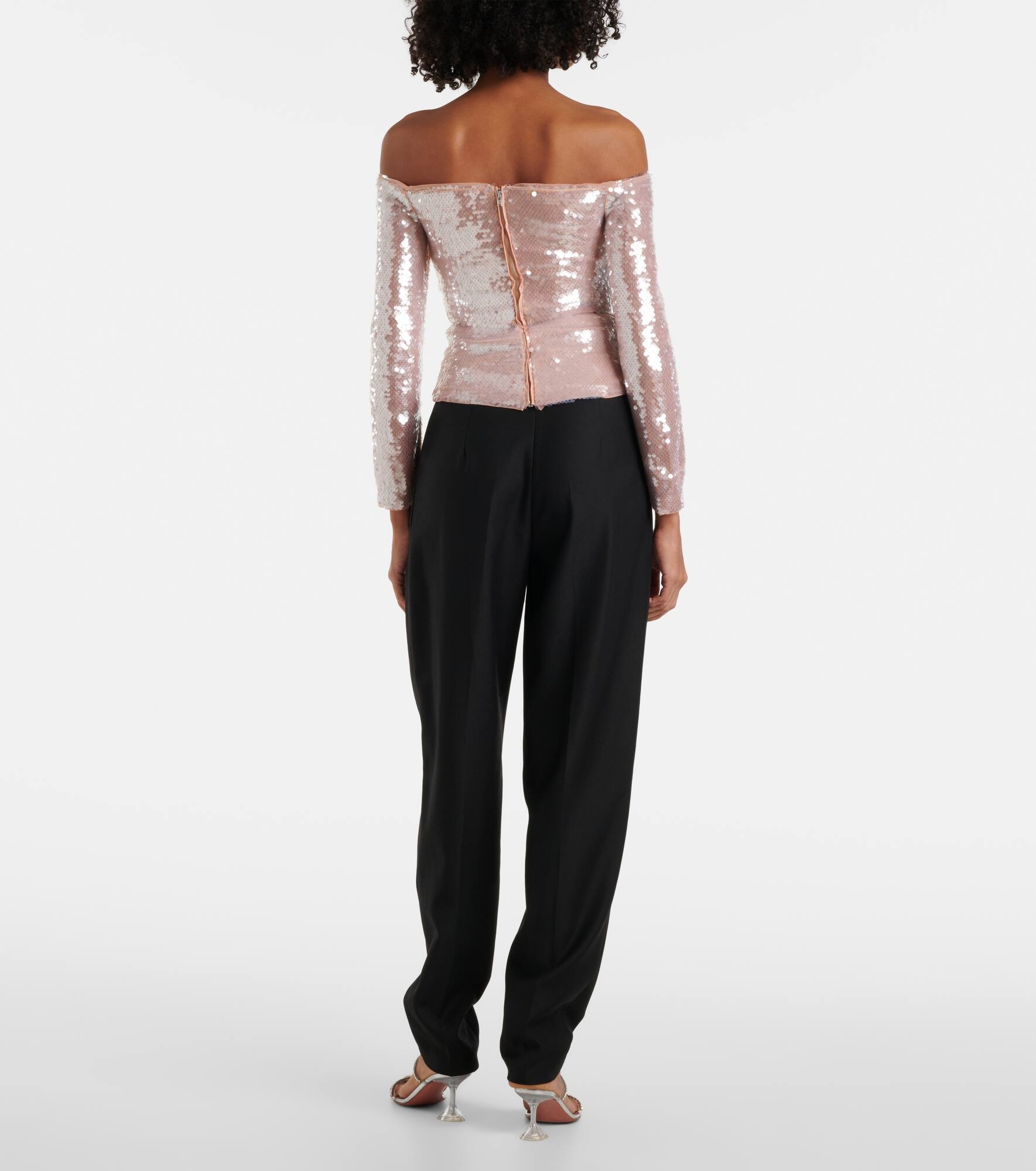 Sequined off-shoulder top - 3