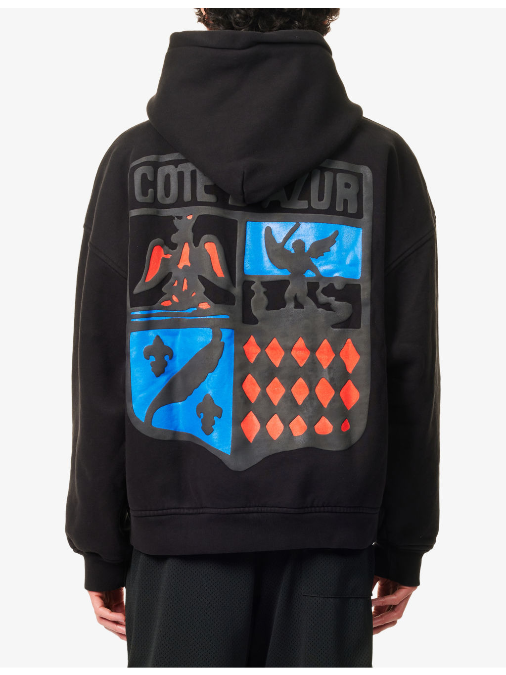 Cote D'Azur Crest Printed Cotton-Jersey Hoody - 4