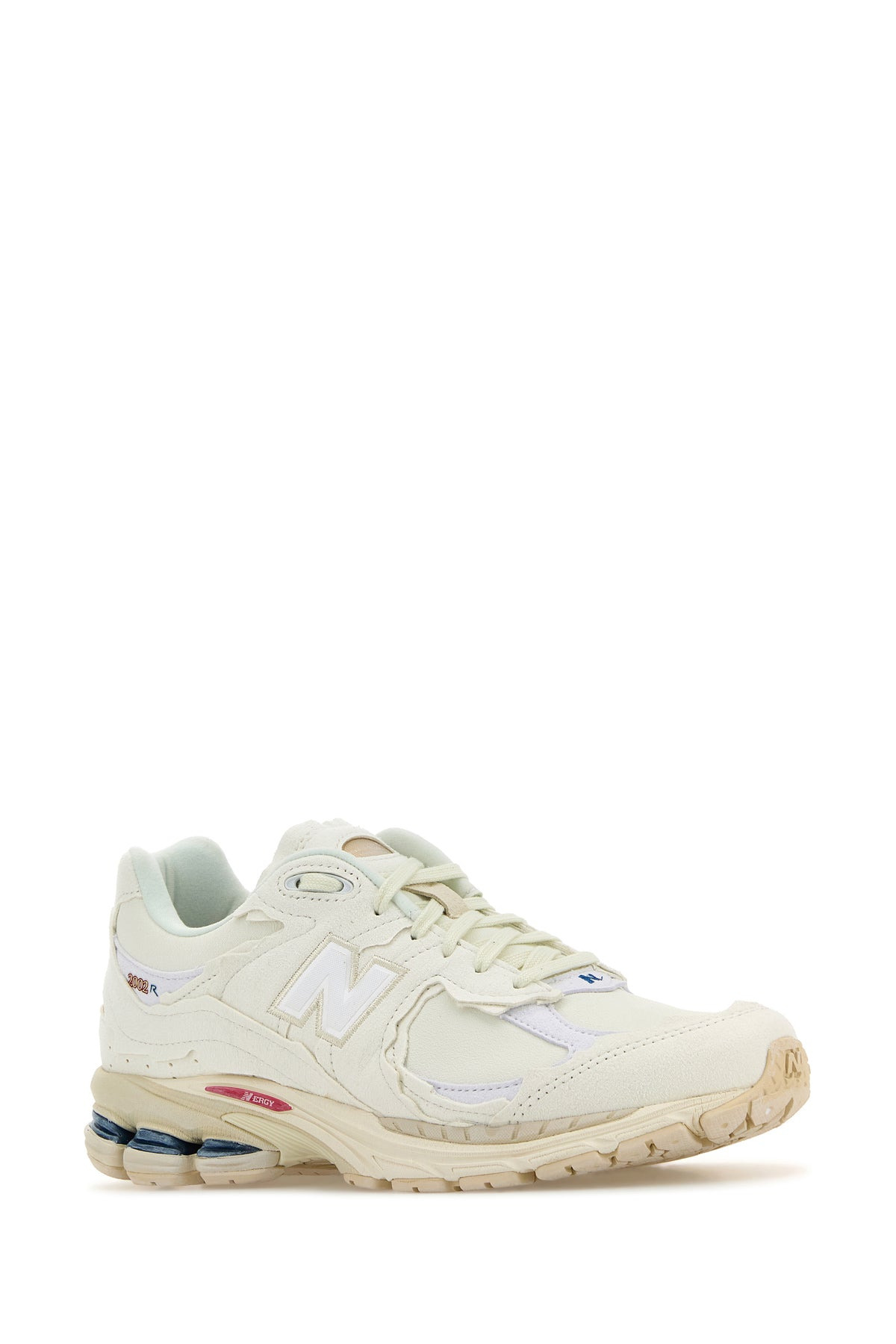 White suede and mesh 2002R sneakers - 2