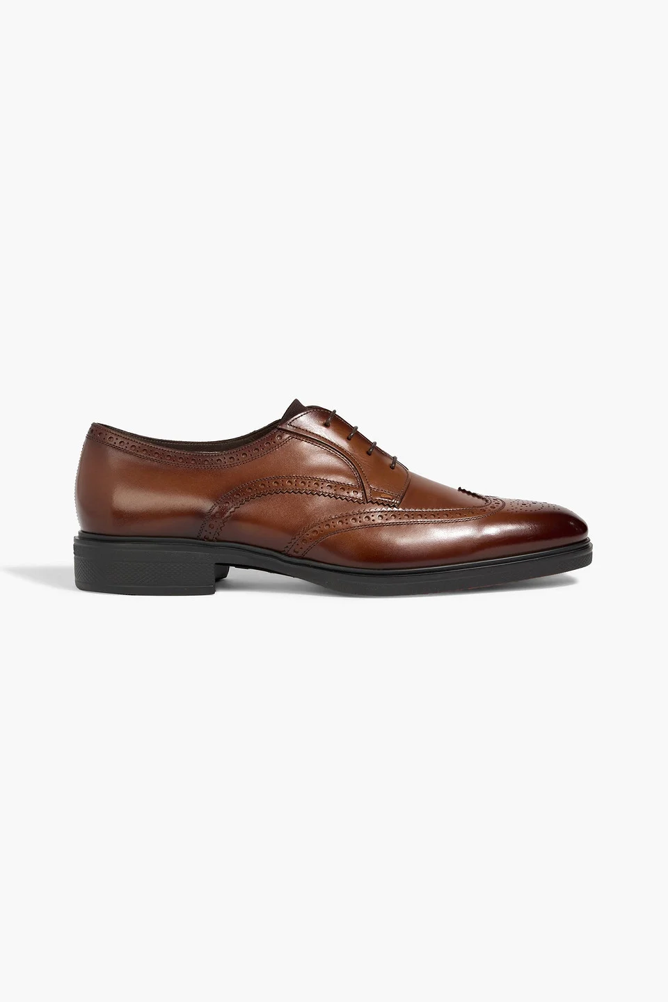 Easy burnished leather Oxford brogues - 1
