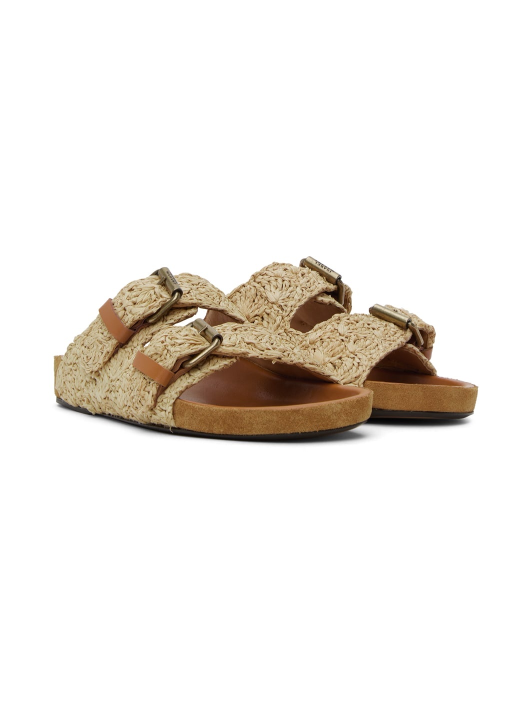 Beige Lennyo Flat Sandals - 4