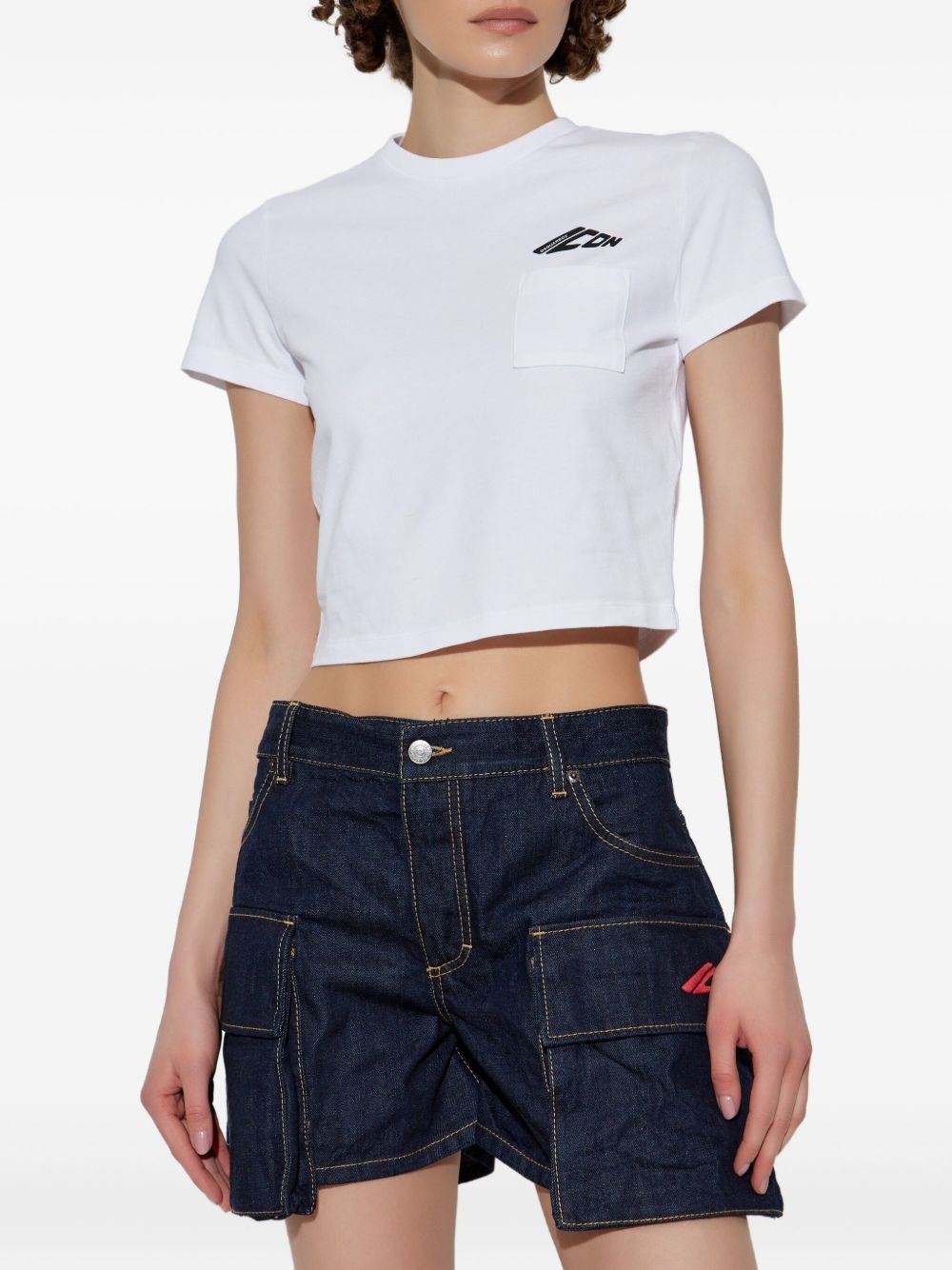 Icon cropped T-shirt - 3