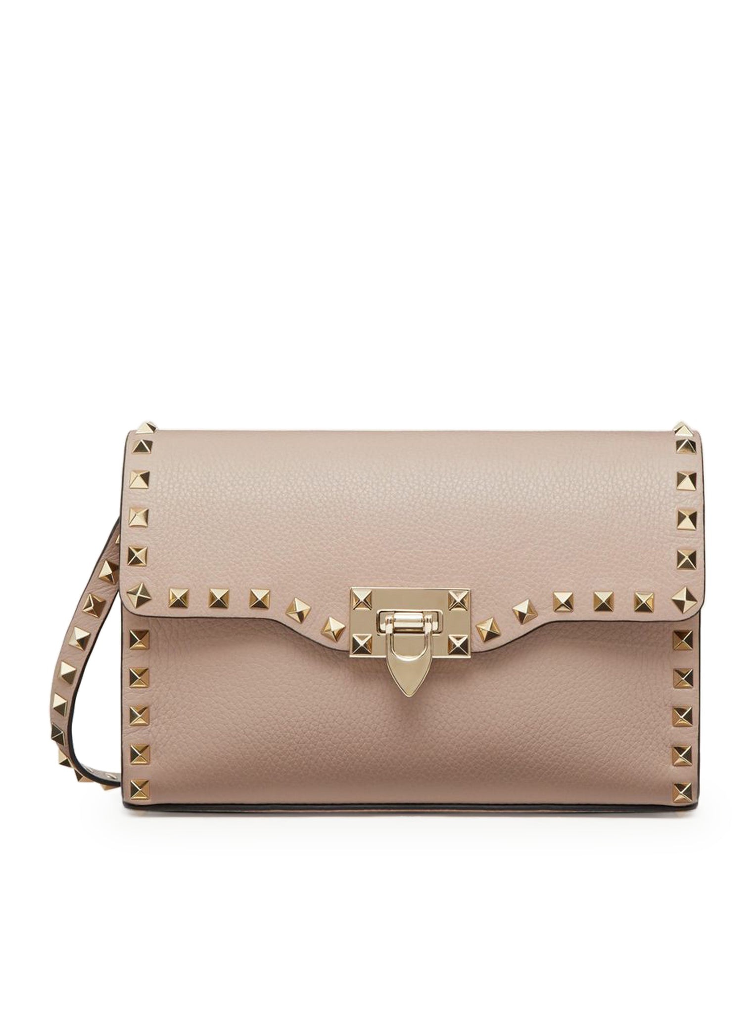 ショルダーバッグ・ポシェット VALENTINO SMALL ROCKSTUD SHOULDER BAG IN GARNET CALFSKIN Valentino SMALL ROCKSTUD CROSSBODY BAG IN GARNET CALFSKIN