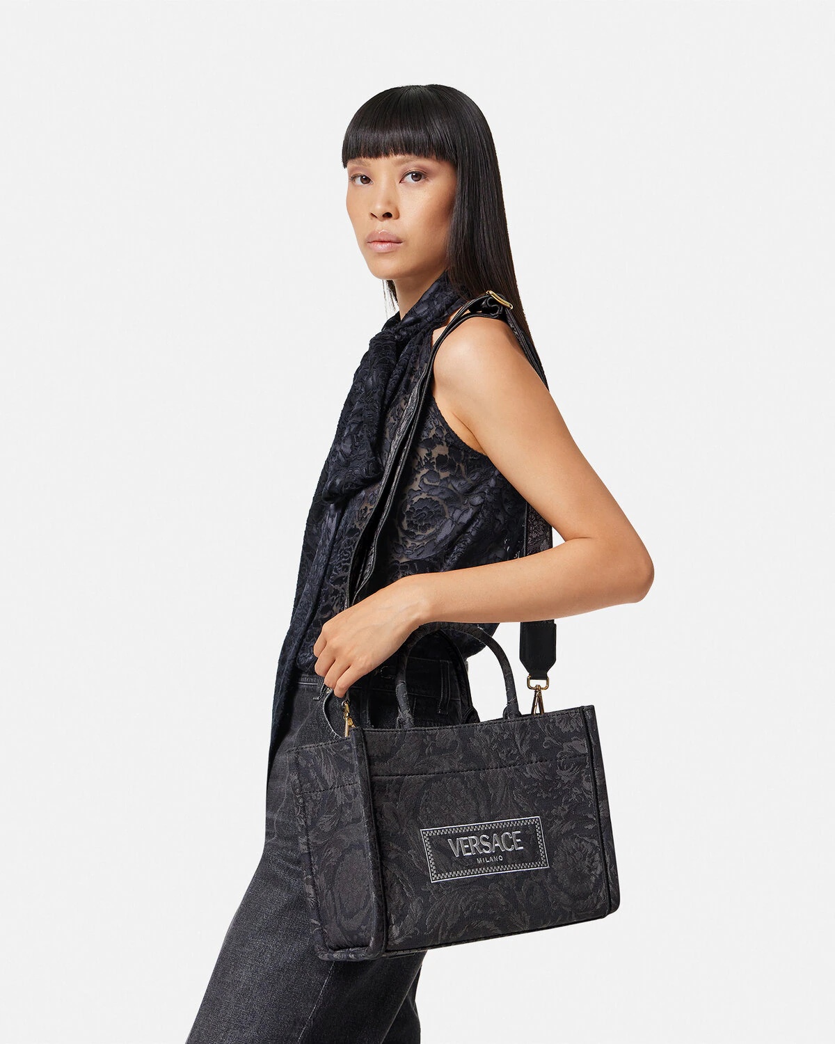 Barocco Athena Small Tote Bag - 4