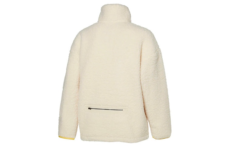 PUMA Unisex Embroidery Logo Stand-up Collar Jacket White 929820-01 - 2