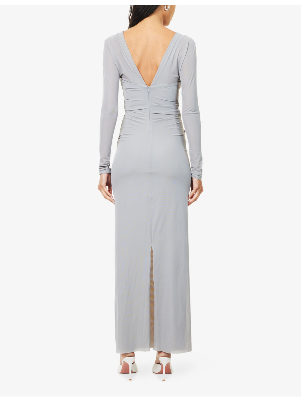 Molded Venus Shawl Jersey Maxi Dress - 4