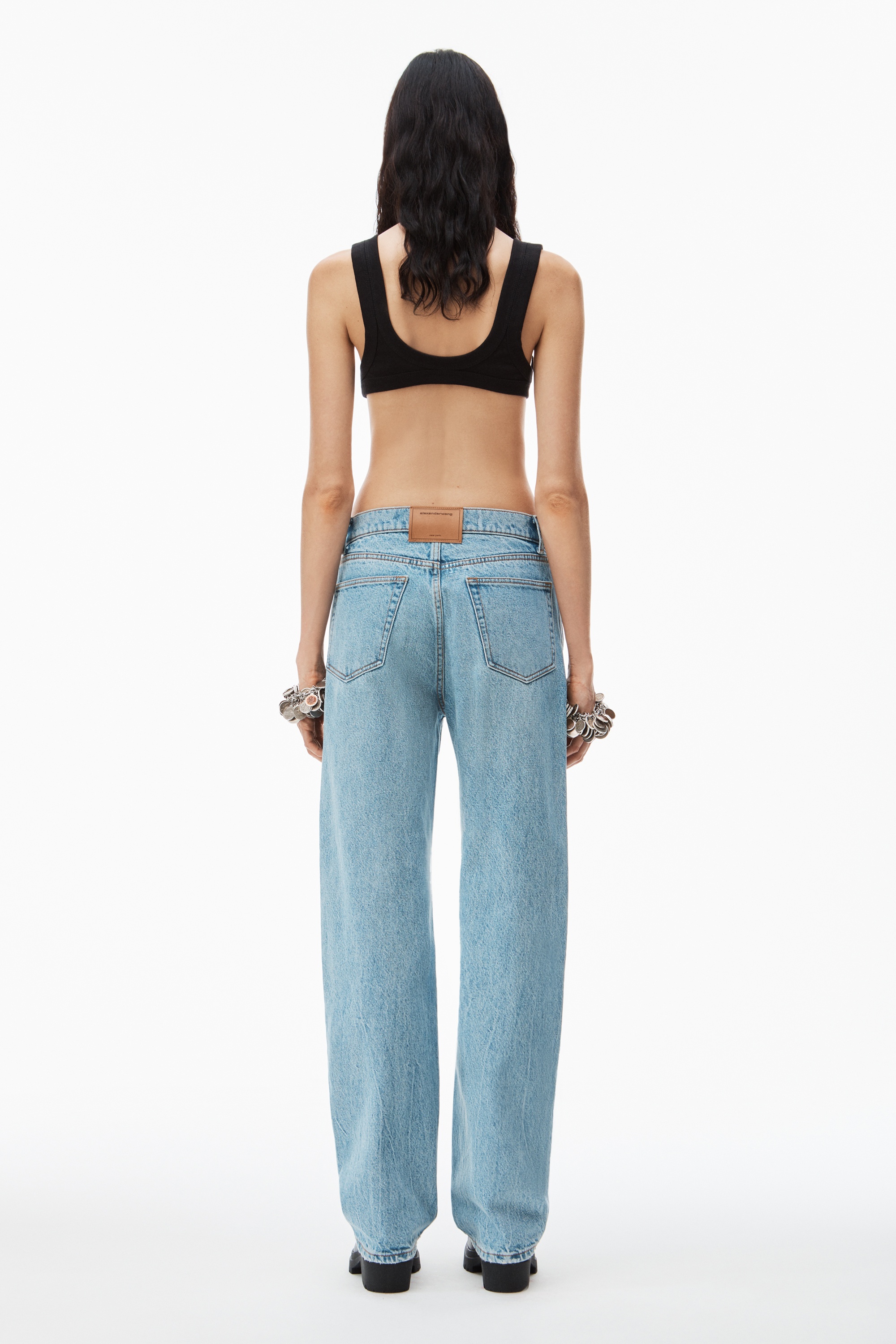 EZ MID-RISE STRAIGHT-LEG JEAN IN DENIM - 4