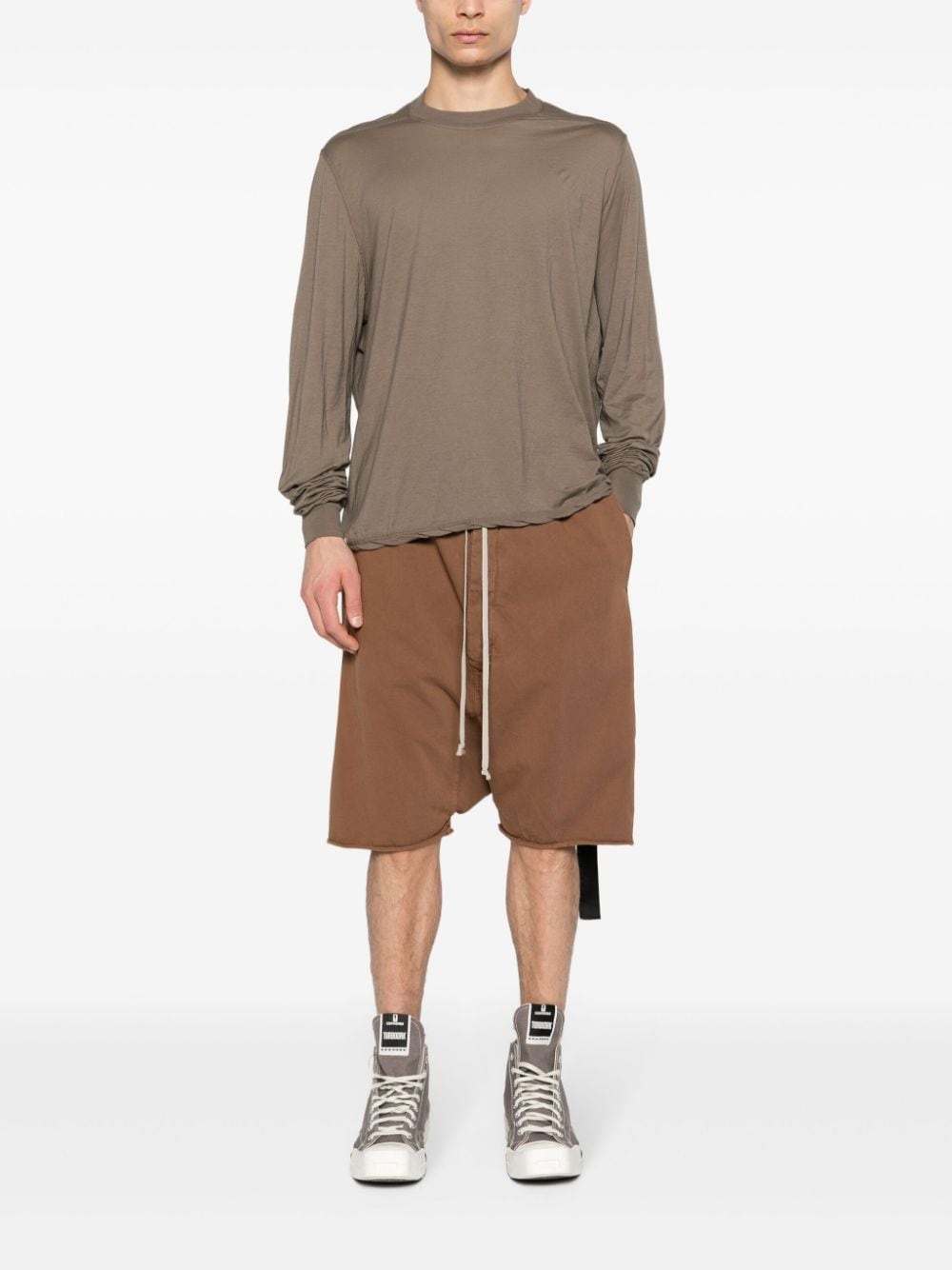 RICK OWENS DRKSHDW Men Crewneck Sweat T-Shirt - 3