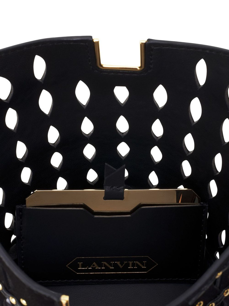 cut-out studded bucket bag 3