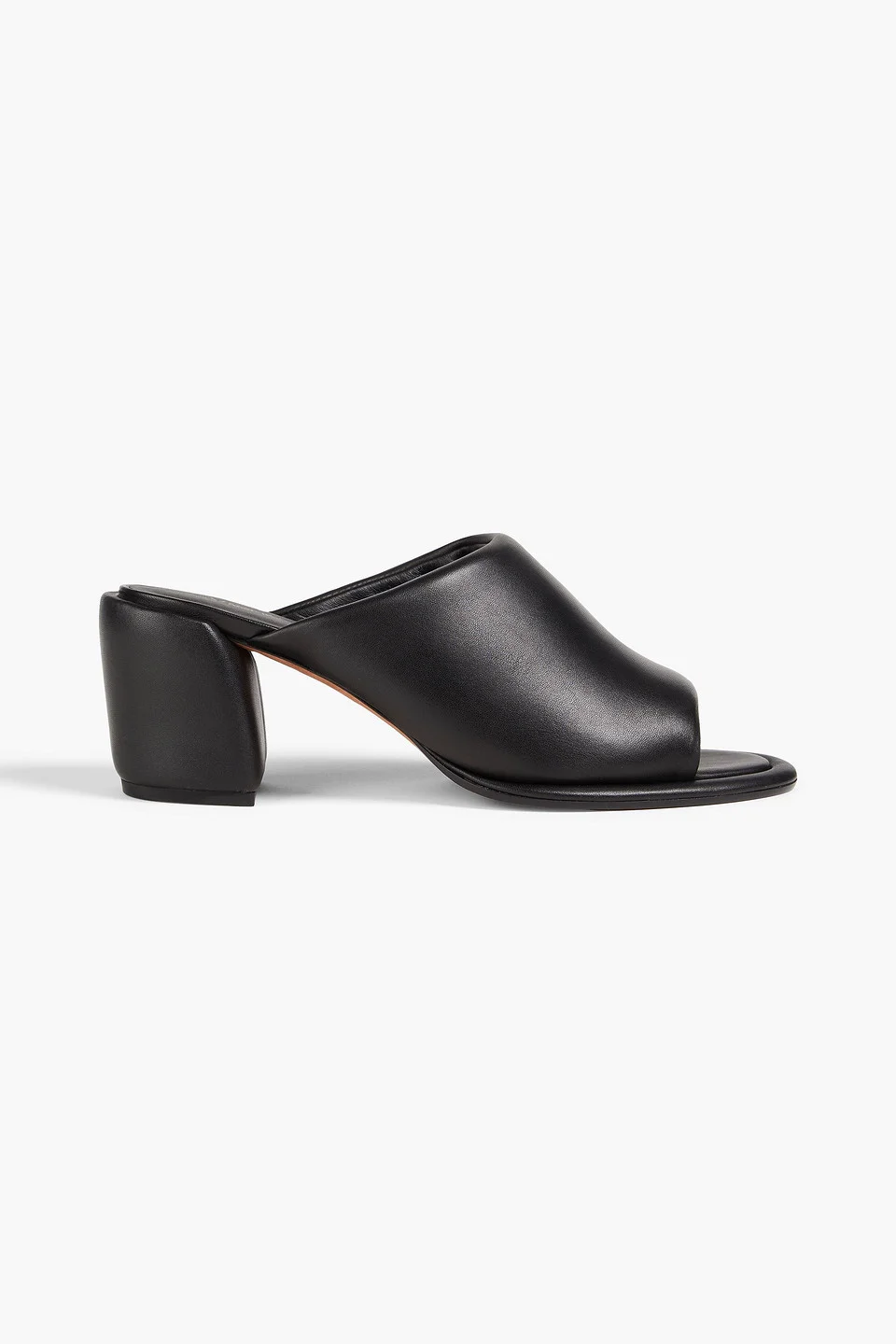 Padded leather mules - 1