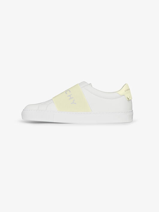 SNEAKERS IN LEATHER WITH WEBBING - 4