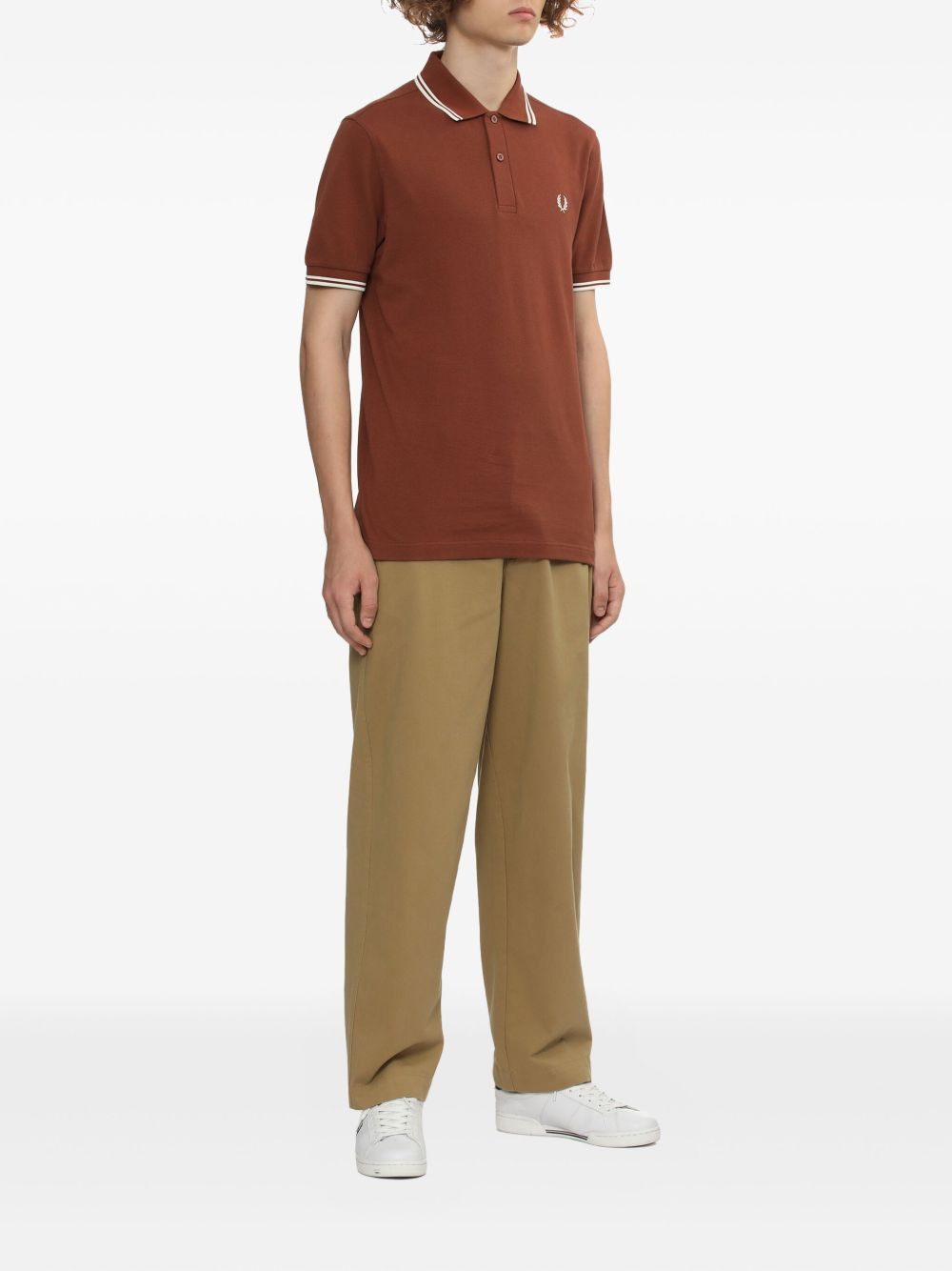tipped-collar polo shirt - 2